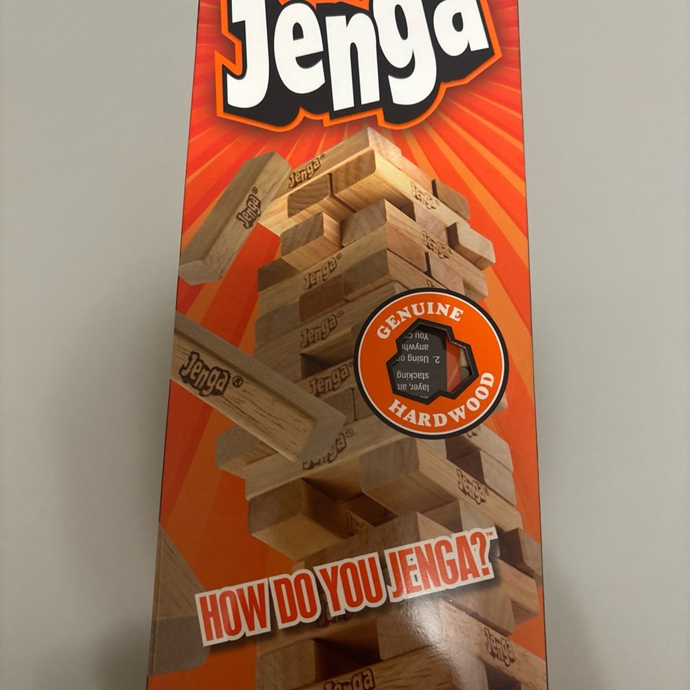 Jenga Classic Hardwood Game